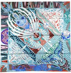 A variation of the Hermès scarf `Kawa ora` first edited in 2019 by 