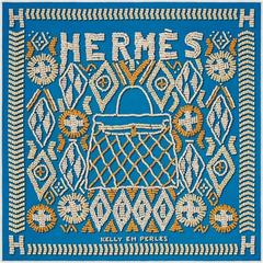 A variation of the Hermès scarf `Kelly en perles` first edited in 2010 by `Artiste africain `