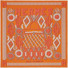 A variation of the Hermès scarf `Kelly en perles` first edited in 2010 by `Artiste africain `