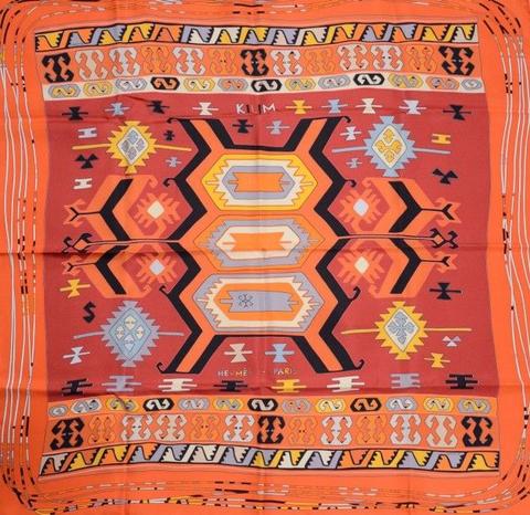 A variation of the Hermès scarf `Kilim ` first edited in 2002 by `Dimitri Rybaltchenko`