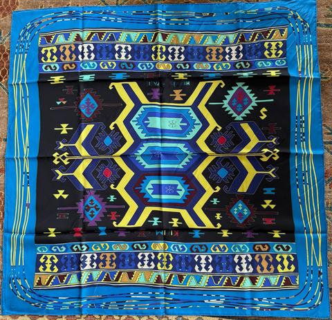 A variation of the Hermès scarf `Kilim` first edited in 2002 by `Dimitri Rybaltchenko`