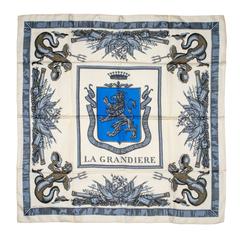 A variation of the Hermès scarf `La grandière ` first edited in 1954 by `Hugo Grygkar`