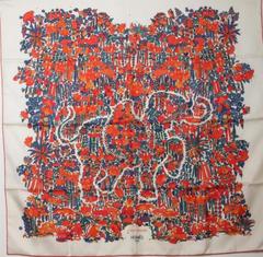 A variation of the Hermès scarf `Légende moghole ` first edited in 2008 by `Karen Petrossian`