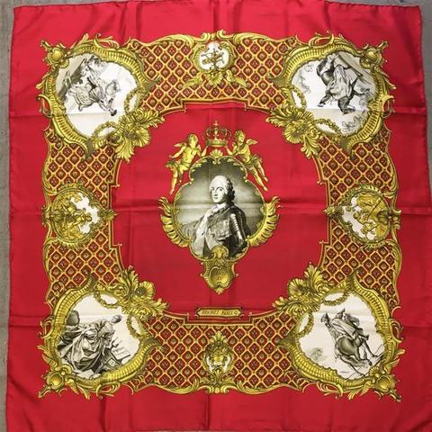 A variation of the Hermès scarf `Louis xv ` first edited in 1972 by `Philippe Ledoux`