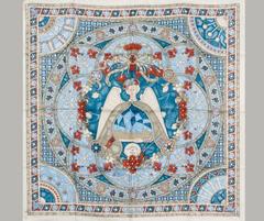 A variation of the Hermès scarf `Lumières de paris ` first edited in 2006 by `Natsuno Hidaka`