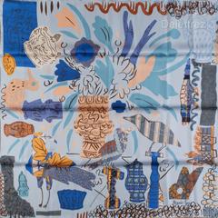 A variation of the Hermès scarf `La maison des oiseaux parleurs ` first edited in 2018 by 