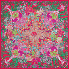 A variation of the Hermès scarf `Maîtres de la forêt` first edited in 2016 by `Annie Faivre`