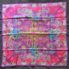 A variation of the Hermès scarf `Maîtres de la forêt` first edited in 2016 by `Annie Faivre`