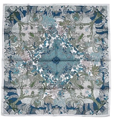 A variation of the Hermès scarf `Maîtres de la forêt` first edited in 2016 by `Annie Faivre`