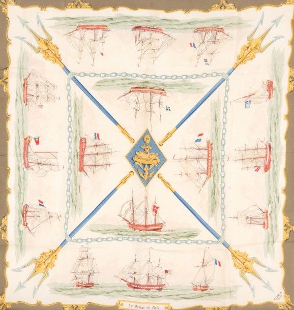 La marine en bois - Hermès Scarf Details | Scarf Sage
