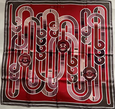 A variation of the Hermès scarf `Mélodie chromatique` first edited in 2014 by `Virginie Jamin`