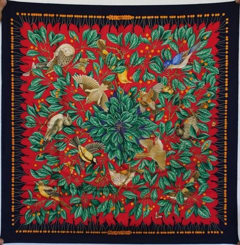 A variation of the Hermès scarf `Les merises ` first edited in 1993 by `Antoine De Jacquelot`