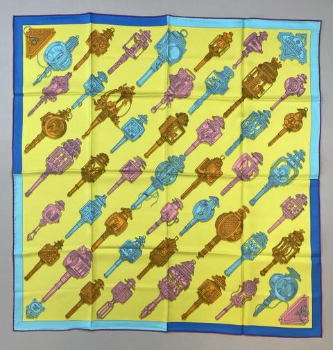 A variation of the Hermès scarf `Merveilleuses lanternes ` first edited in 2017 by `Pierre Marie`