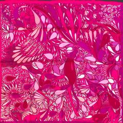 A variation of the Hermès scarf `Millefleurs du mexique ` first edited in 2015 by 
