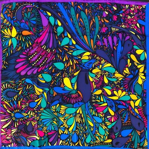 A variation of the Hermès scarf `Millefleurs du mexique ` first edited in 2015 by 