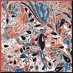 A variation of the Hermès scarf `Millefleurs du mexique` first edited in 2015 by 