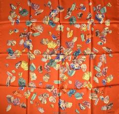 A variation of the Hermès scarf `Minéraux` first edited in 1959 by `Hugo Grygkar`