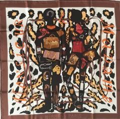 A variation of the Hermès scarf `Monsieur et madame II` first edited in 2013 by `Bali Barret`, `Robert Dallet`