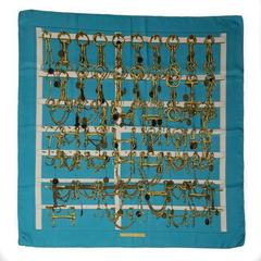 A variation of the Hermès scarf `Mors et filets` first edited in 1966 by `Marie-Françoise Héron`