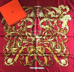 A variation of the Hermès scarf `Mors à la connétable  ` first edited in 1970 by `Henri d'Origny`