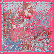 A variation of the Hermès scarf `Mythes et métamorphoses` first edited in 2014 by `Annie Faivre`