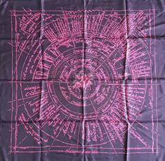 A variation of the Hermès scarf `Naissance d'une idée ` first edited in 2004 by `Seynes de Sophie`