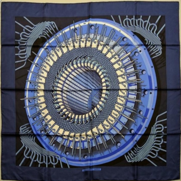Alternateur blue - Hermès Scarf Details | Scarf Sage
