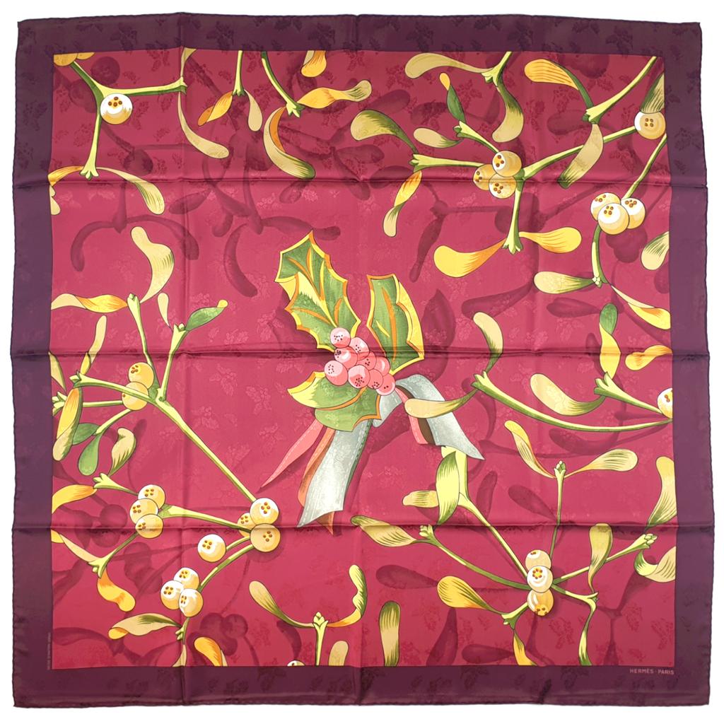 Neige d'antan II (détail) red - Hermès Scarf Details | Scarf Sage