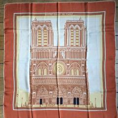 A variation of the Hermès scarf `Notre dame de paris ` first edited in 1950 by `Hugo Grygkar`