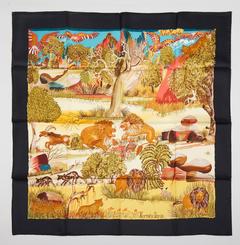 A variation of the Hermès scarf `Nuba mountain ` first edited in 1997 by `Ibrahim Alamia Kwumi Sefedin`