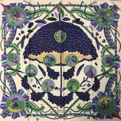 A variation of the Hermès scarf `L'ombrelle magique` first edited in 2010 by `Pierre Marie`