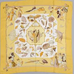 A variation of the Hermès scarf `Ombrelles et parapluies ` first edited in 1998 by `Hubert de Watrigant`