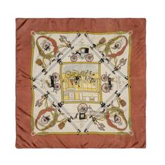 A variation of the Hermès scarf `Palonniers ` first edited in 1948 by `Hugo Grygkar`