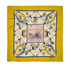 A variation of the Hermès scarf `Palonniers ` first edited in 1948 by `Hugo Grygkar`