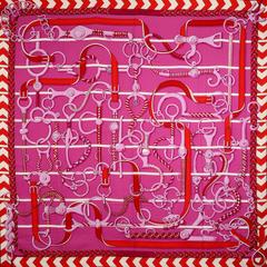 A variation of the Hermès scarf `Panoplie équestre` first edited in 2018 by `Virginie Jamin`