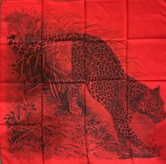 A variation of the Hermès scarf `Panthera pardus ` first edited in 2016 by `Robert Dallet`