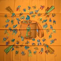 A variation of the Hermès scarf `Paris modiste II ` first edited in 2006 by `Hugo Grygkar`