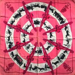 A variation of the Hermès scarf `Paris qui roule ` first edited in 1951 by `Hugo Grygkar`