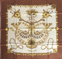 A variation of the Hermès scarf `Parures des sables` first edited in 1994 by `Laurence Bourthoumieux`