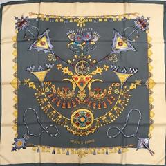 A variation of the Hermès scarf `Parures des sables` first edited in 1994 by `Laurence Bourthoumieux`