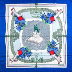 A variation of the Hermès scarf `Le pavé du roy ` first edited in 1953 by `Hugo Grygkar`