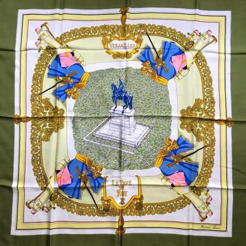 A variation of the Hermès scarf `Le pavé du roy ` first edited in 1953 by `Hugo Grygkar`