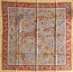 A variation of the Hermès scarf `Pavement ` first edited in 1970 by `Maurice Tranchant`