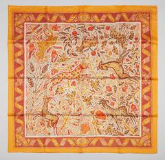 A variation of the Hermès scarf `Pavement ` first edited in 1970 by `Maurice Tranchant`