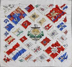 A variation of the Hermès scarf `Pavois ` first edited in 1964 by `Philippe Ledoux`
