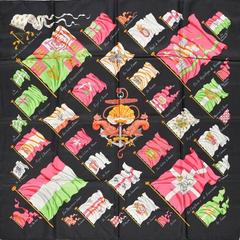 A variation of the Hermès scarf `Pavois ` first edited in 1964 by `Philippe Ledoux`