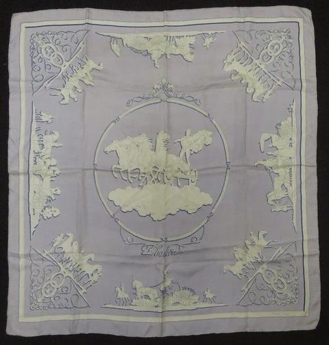 A variation of the Hermès scarf `Phaeton` first edited in 1959 by `Philippe Ledoux`