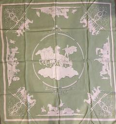 A variation of the Hermès scarf `Phaeton` first edited in 1959 by `Philippe Ledoux`
