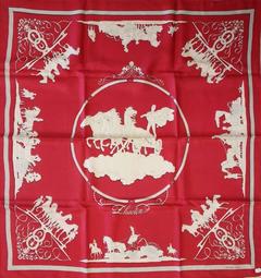 A variation of the Hermès scarf `Phaeton` first edited in 1959 by `Philippe Ledoux`