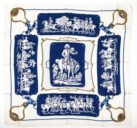 A variation of the Hermès scarf `Plaques à sabler` first edited in 1956 by 